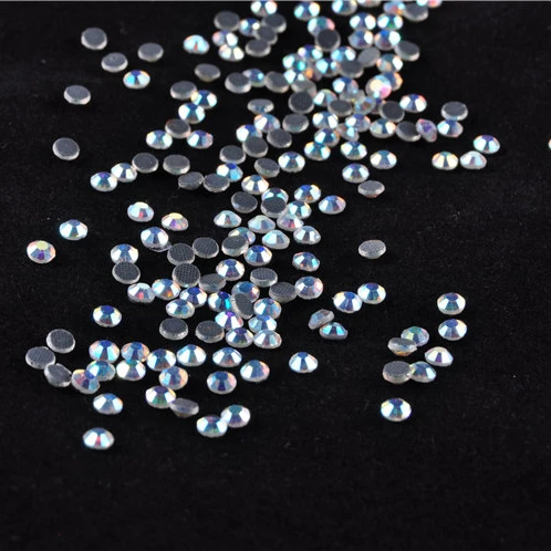 
China custom fashion hotfix stone for clothes decoration SS10 crystal AB rhinestones 