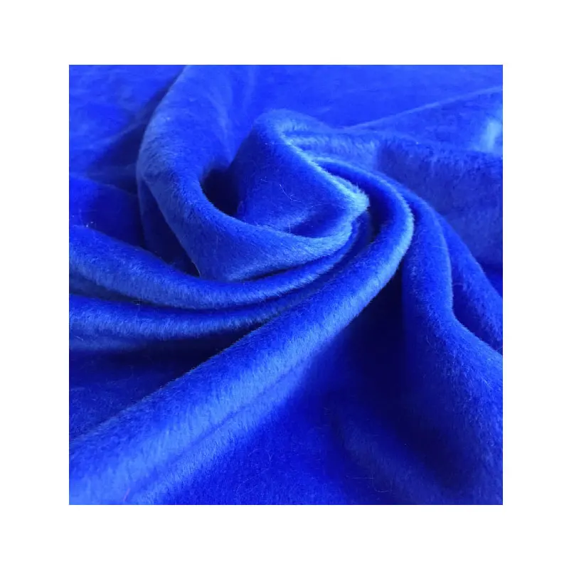 Tricot knitted brushed soft toy material 100% polyester mink fur velboa fabric