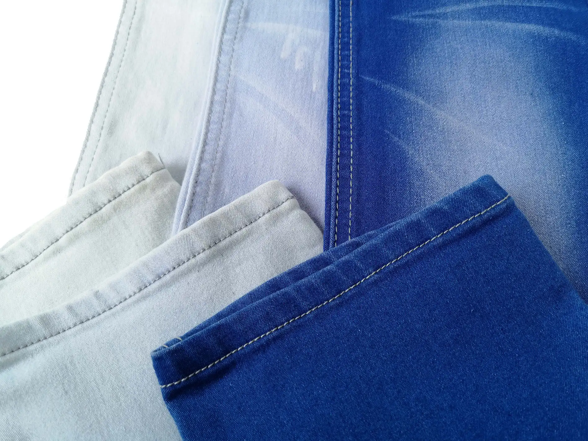 227 Satin cotton polyester spandex young ladies sexy light weight color denim ripped skinny jeans fabric