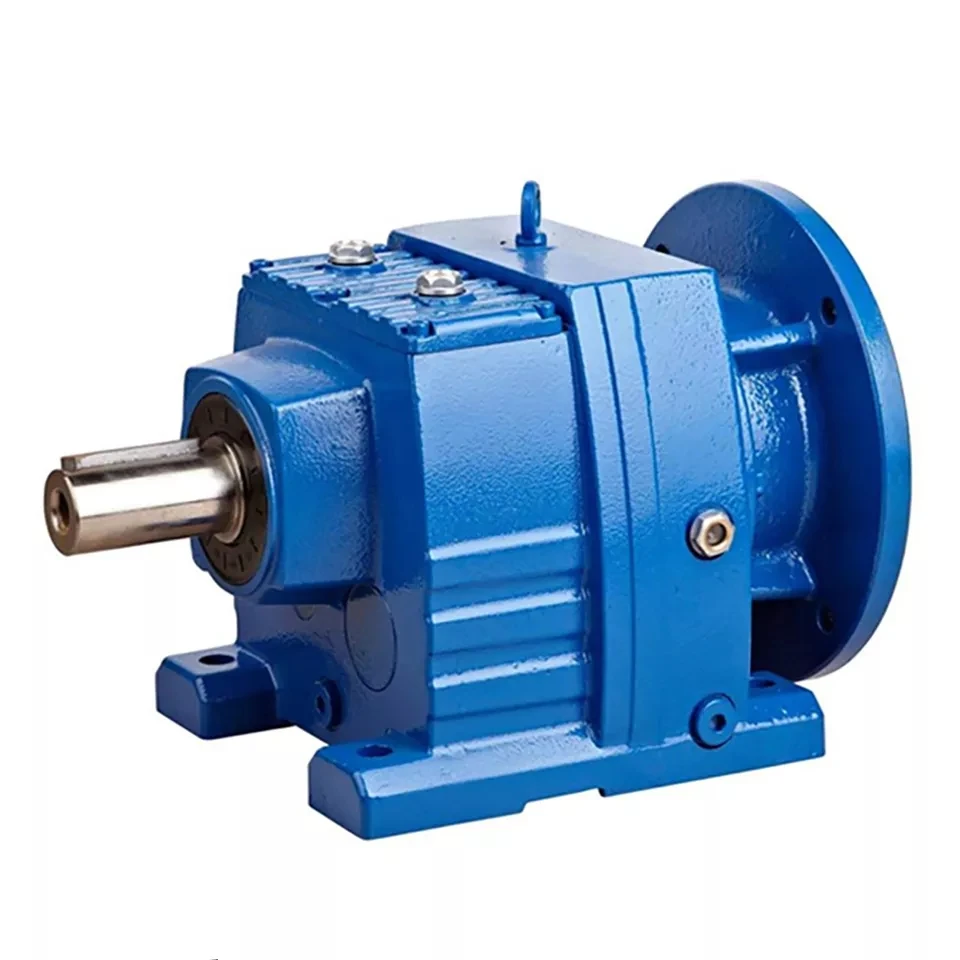 Industrial High Precision R Type Helical Gearmotor With Input Flange Motorreducer Planetary Gear Motor For Concrete Mixer