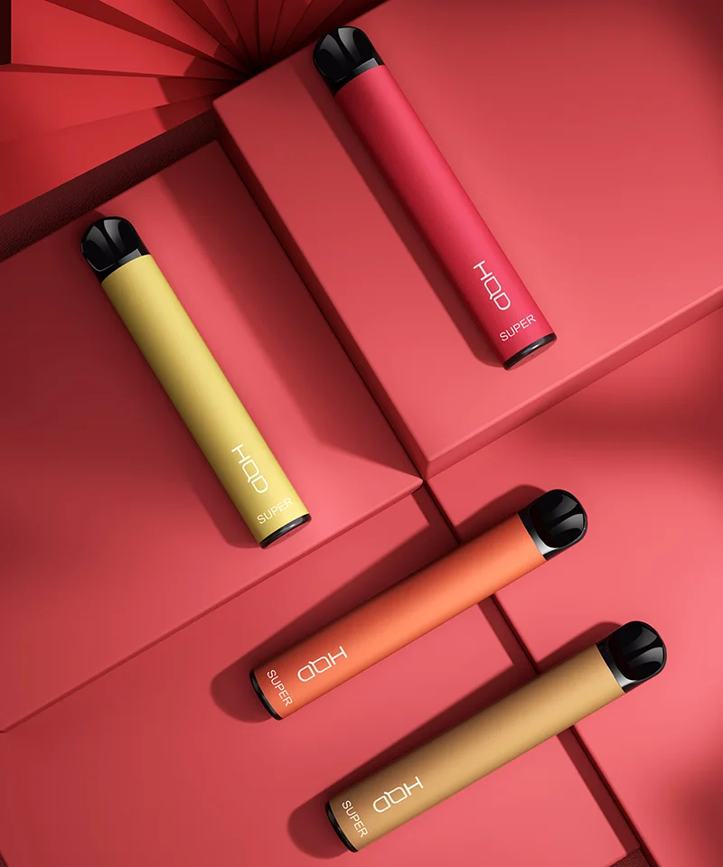 100% Authentic HQD Super 600 Vape 400mAh Battery 3ml Capacity  E-cigarettes Vaporizer Pen Kit OEM/ODM Acceptable