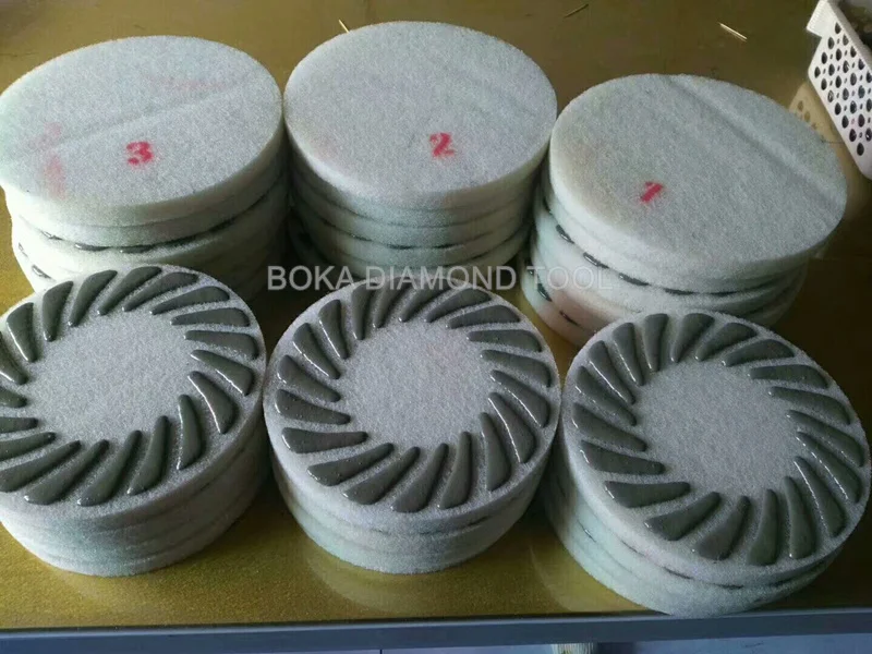 Premium Diamond Burnishing Polishing Pads With Felt For Grinding Concrete Stone Floor