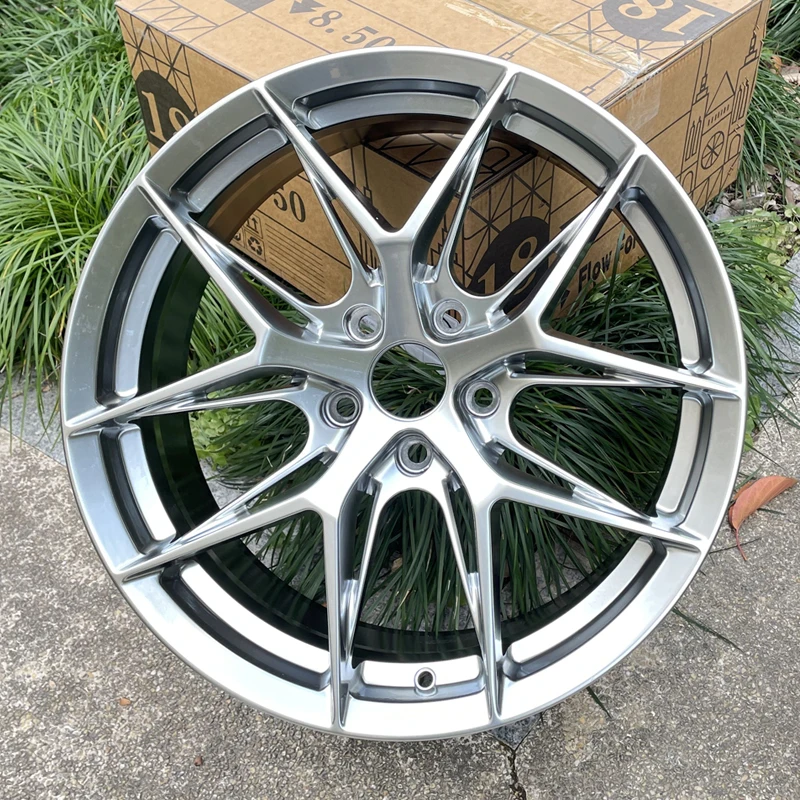 19 inch X 8.5 J 5*108 ET 42  CB 73.1 Hyper silver FLOW FORMING  alloy casting  Car+wheels rims