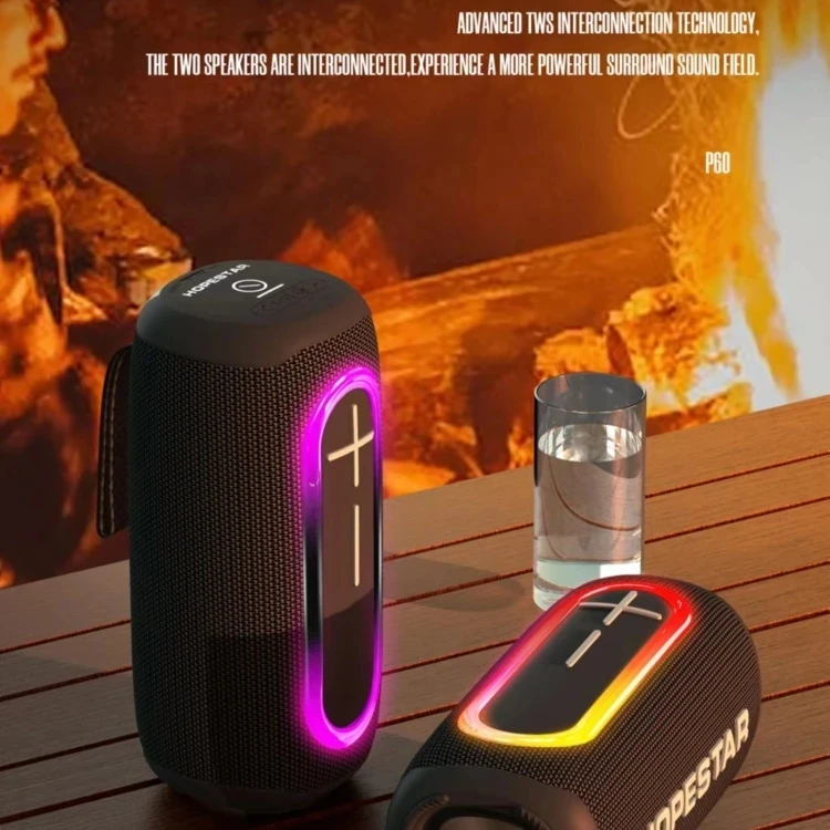 HOPE STAR P60 Covers Charge 5 Wireless Audio Outdoor ip67 waterproof Portable Desktop Subwoofer Dual professional music Speaker