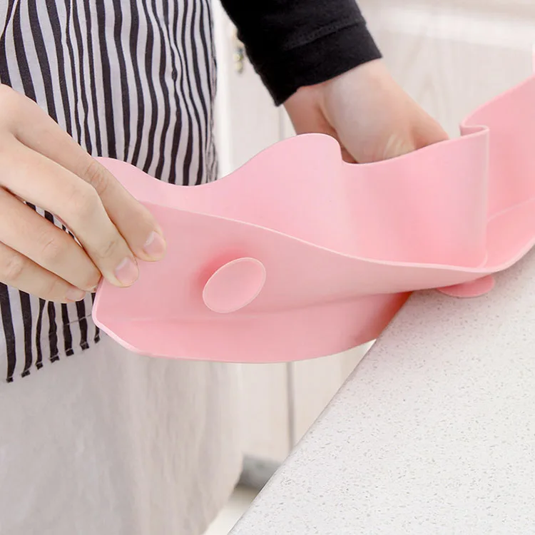 Kitchen Silicone Faucet Catcher Countertop Protector Faucet Absorbent Mat Sink Splash Guard For Bathroom