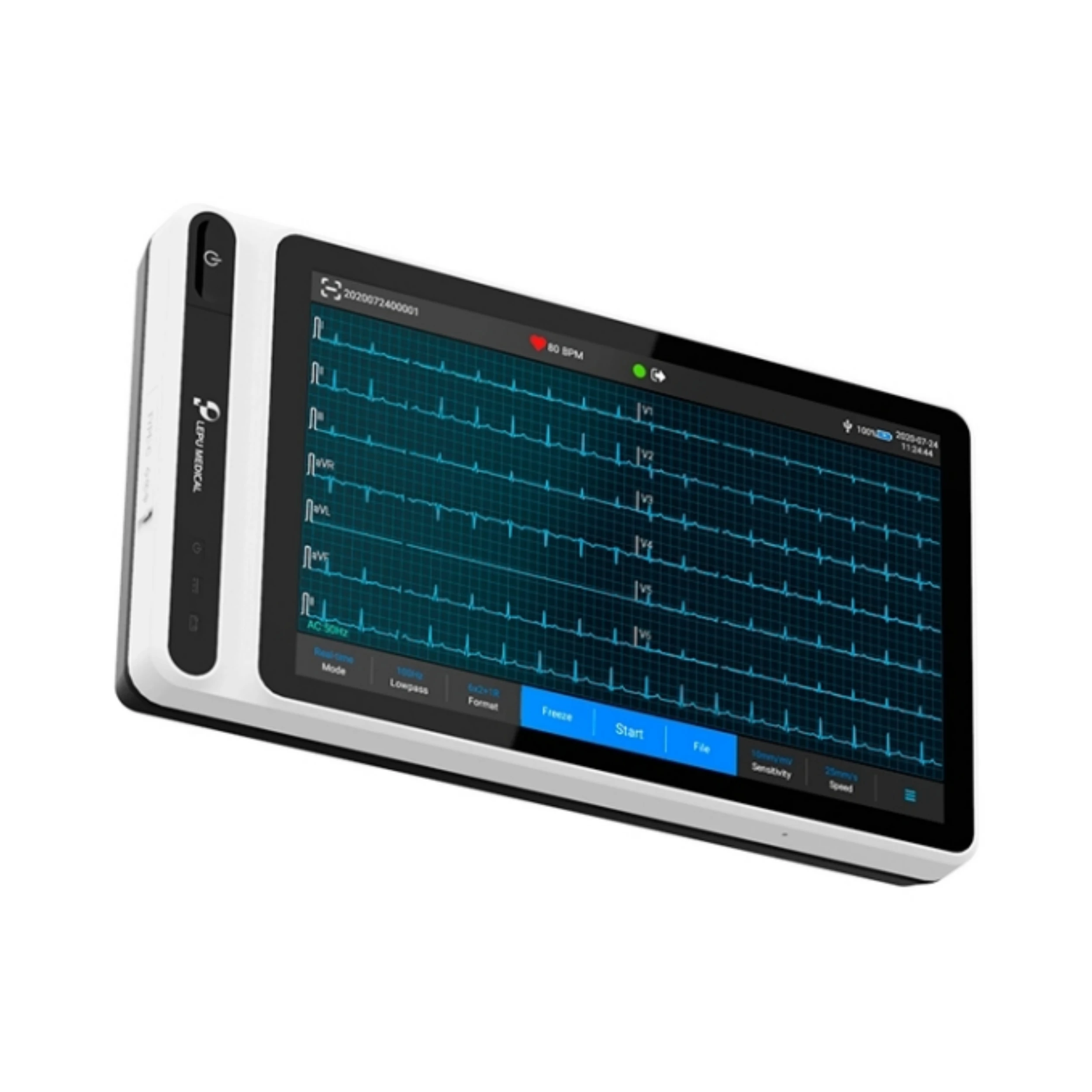 Touch Screen Animal Medical Mobile Heart Monitor Handheld Portable 6 9 12 Channel Veterinary ECG Machine