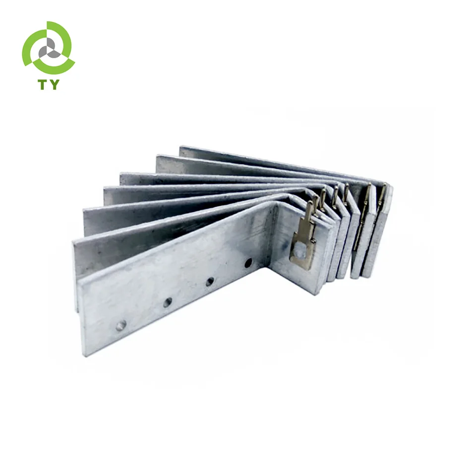 
China factory manufacturer skived wave fin aluminium heat sink with anodize color skived heat sink 
