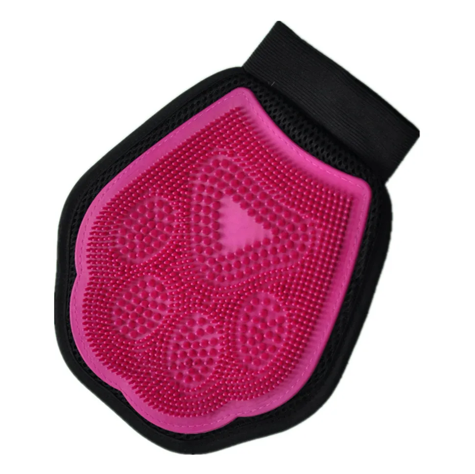 Dog Massage Brush Pet Grooming Glove Brush Pet Fur Hair Remover glove