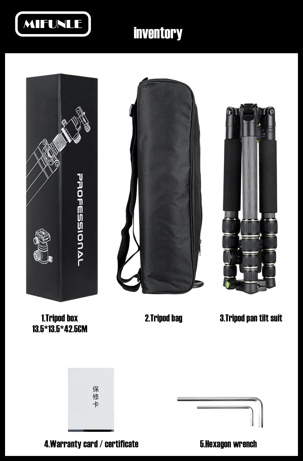 Concept Lightweight Carbon Fiber Camera Tripod Professional Tripod Camera Tripod With Carry Bag