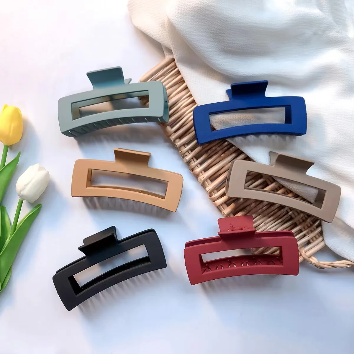 12.5 cm Rectangle Claw Clip New Colors Oversize Big Large Hair Claws