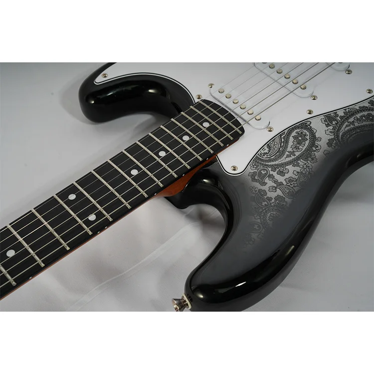 Made in China e-shop wholesale price Custom Carved panel 6 steel strings beginner st electric guitar electric acoustic