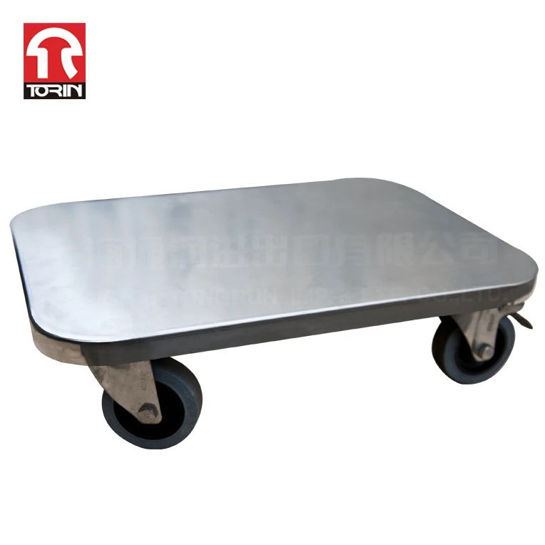 Torin DZ31 	Stainless steel car folding flat car cargo silent car roll cart steel roll container