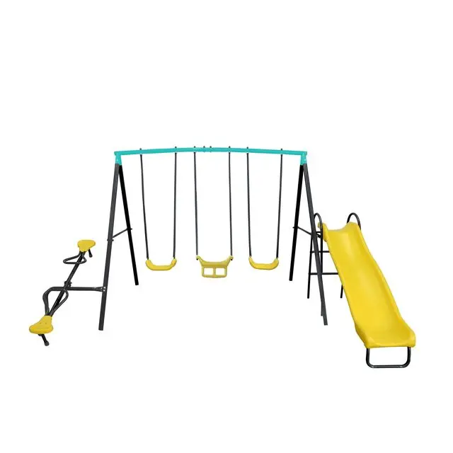 TUV Certification New Model Customized Beautiful Garden Metal Swing Sets For Outdoor