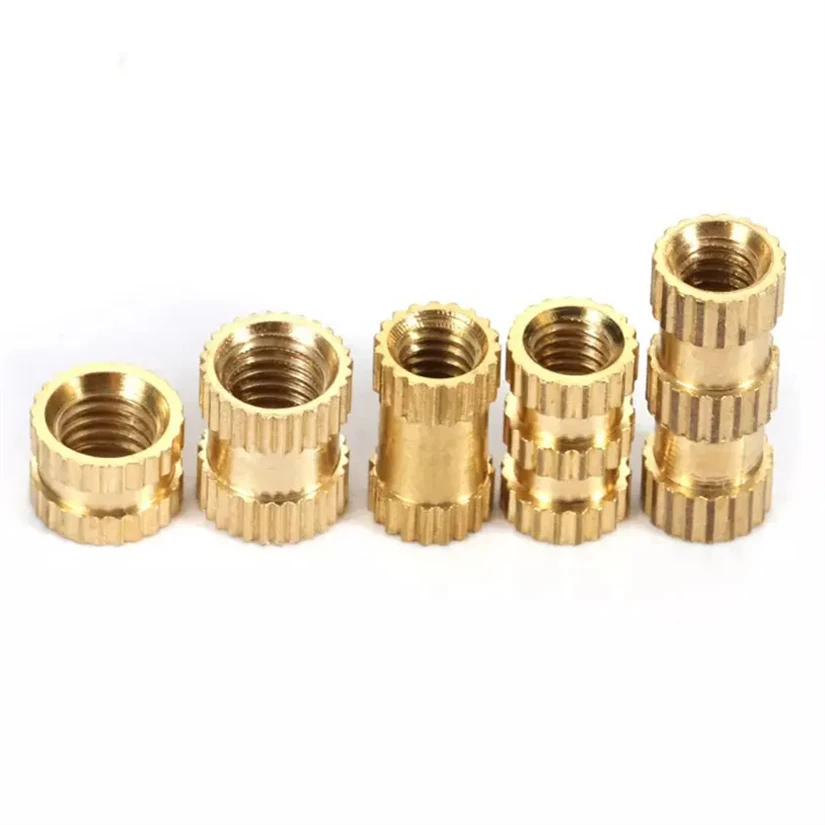 Insert OD Female Thread Embedding Brass Knurled Nut