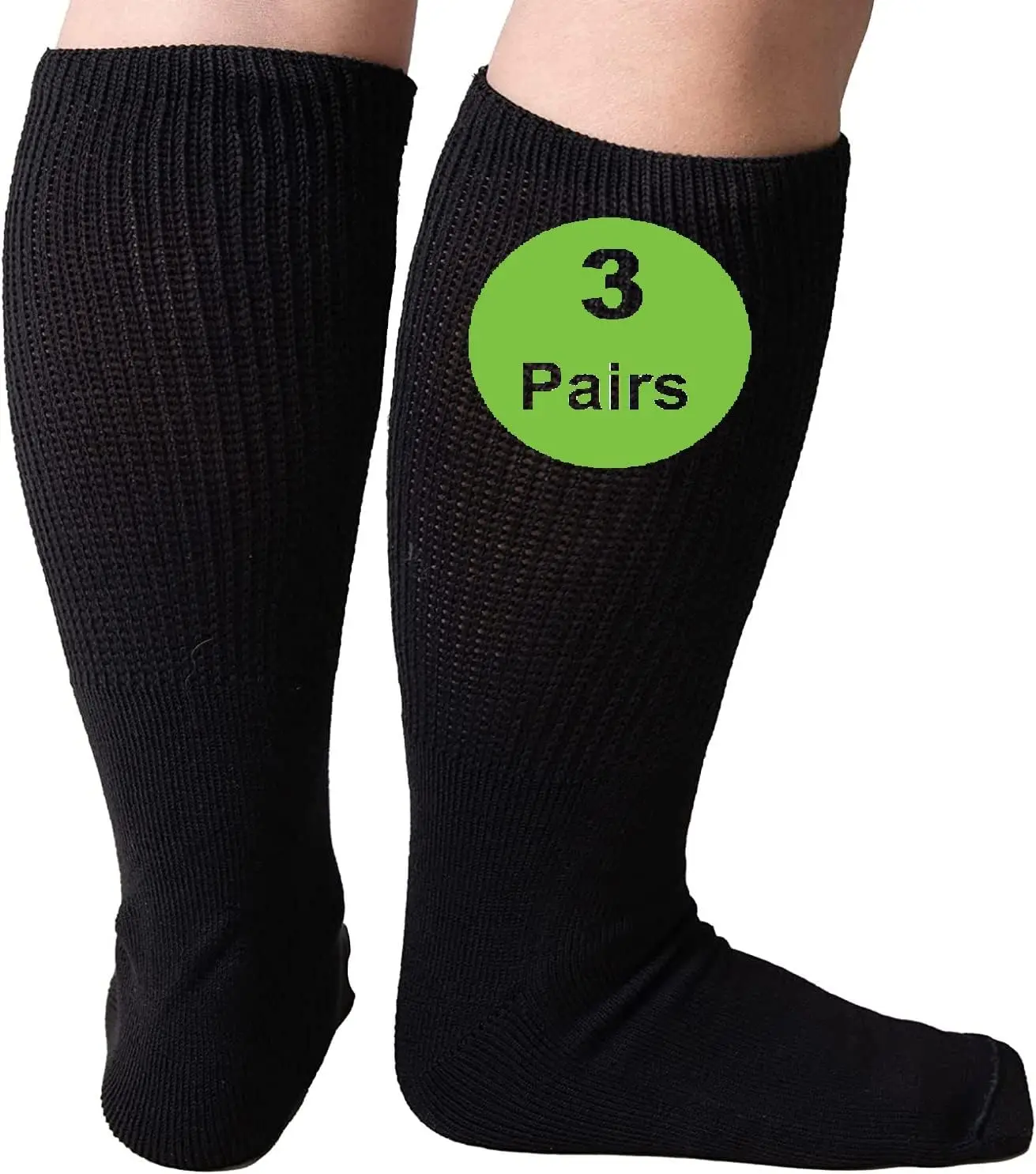 Comfortable Non Skid Grips Extra Wide Hospital Socks Super Wide Diabetic Socks For Lymphedema Bariatric Sock