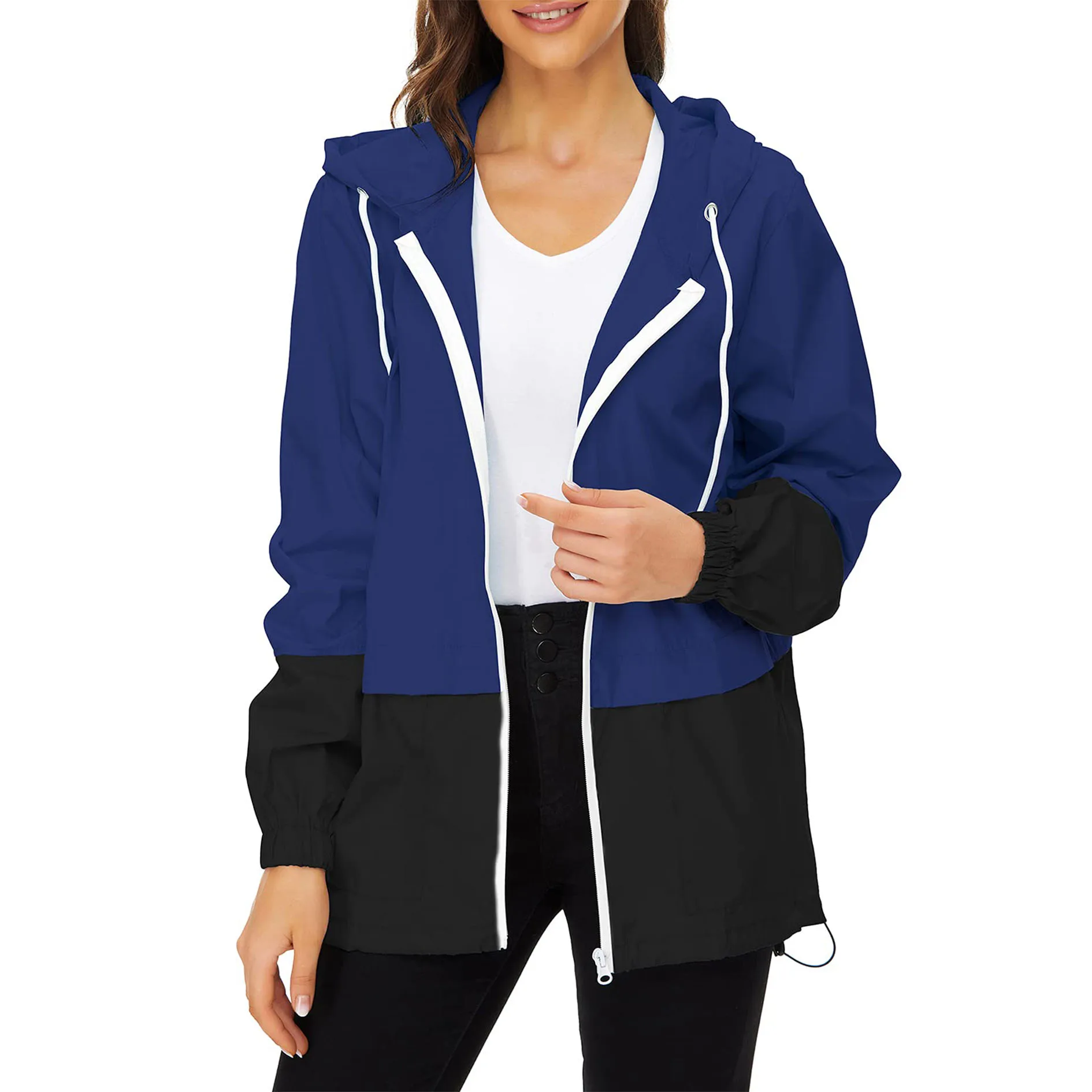 ODM OEM Waterproof Windbreaker Manufacturer Custom Women Clothing Trench Coat Windbreaker Jacket