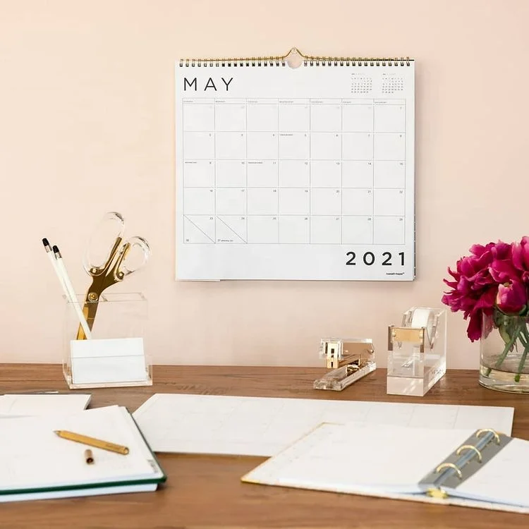 Wholesale Custom Tear Off Business Calendar 2024 New Year Weekly Monthly Planner Daily Large Wall Calendar Printing With Logo