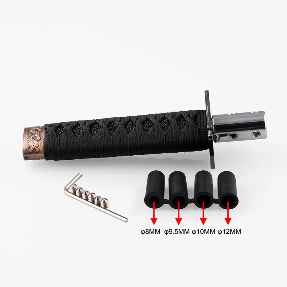 Samurai Sword Gear Shifter Katana Shift Knob Universal Fit for Manual Cars Most Automatic Cars with 4 Adapters