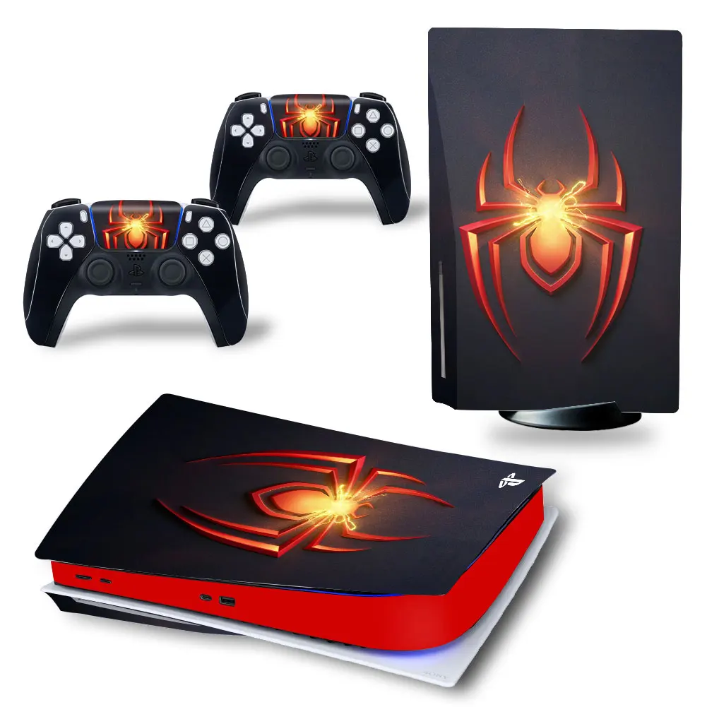 Disc Digital Edition For PS5 Custom GTA Spider PVC Skin Stickers For Play Station 5 Faceplate Decoration Decal Vinyl Skins