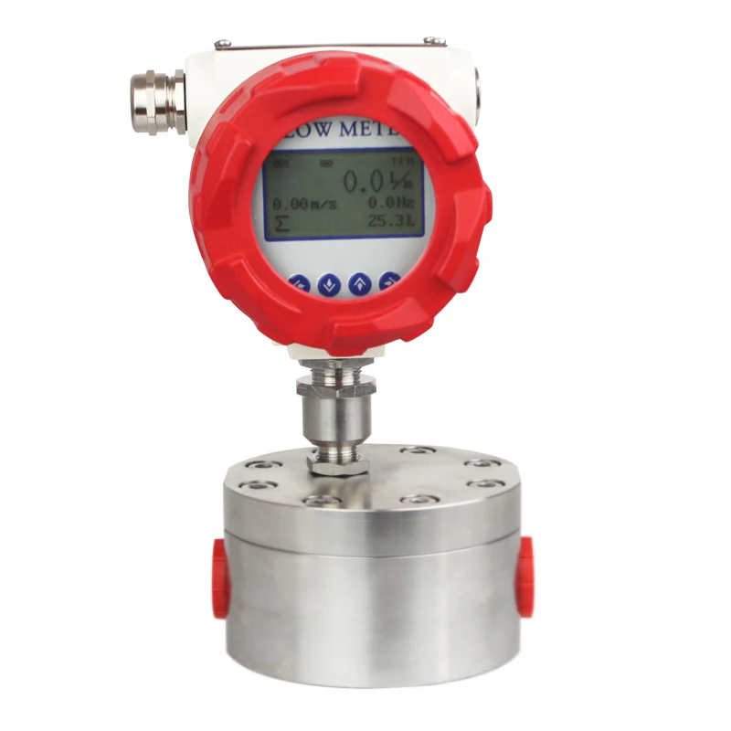 Digital Hydrogen Flow Meter DN25 Small Oil Flow Meter High Viscosity