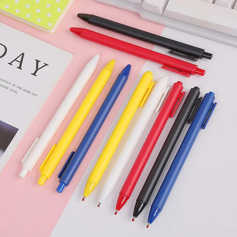 2022  cheap promotion promotional  plastic slim   ball pen  with logo