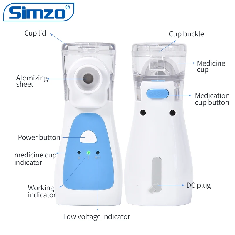 Asthma Inhaler Mini Nebulizador Automiser Children Care Inhaler Nebulizer Ultrasonic mesh Nebulizer