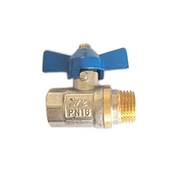 1/2inch Butterfly Handle Brass Ball Valve 600WOG Sweat thread