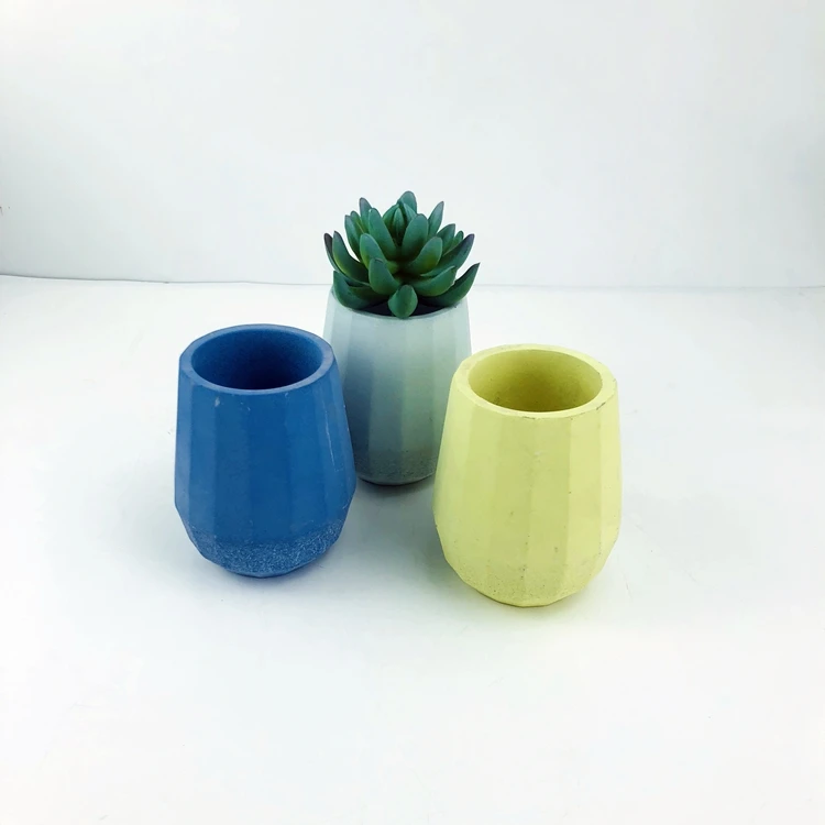 Pots cement Planter With Tray Resin Concrete Planters Clay Glazed Plan Flower Pot