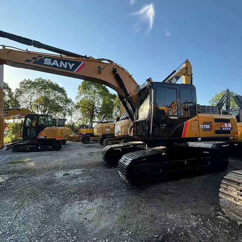 S166 Sany 215C Подержанные тяжелые экскаваторы с уверенностью берут на себя большую работу используя наши сверхмощные