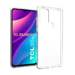 Ultra Thin Soft TPU Transparent Mobile Phone Case  For TCL 305/TCL 306/TCL 30SE