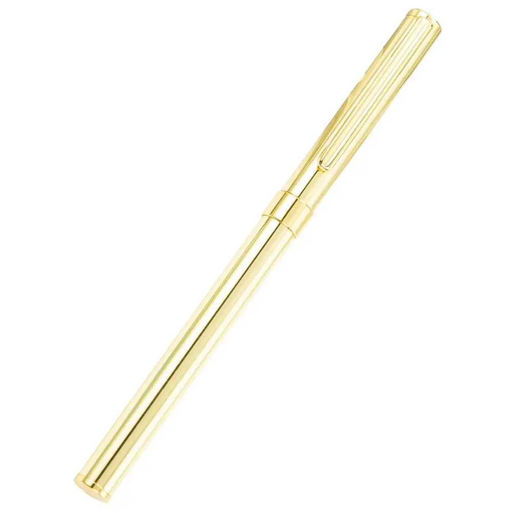 High Quality Smooth Writing Business Corporate Luxury Metal Roller Tip Ball Pens with Cap for Gift and Promotion