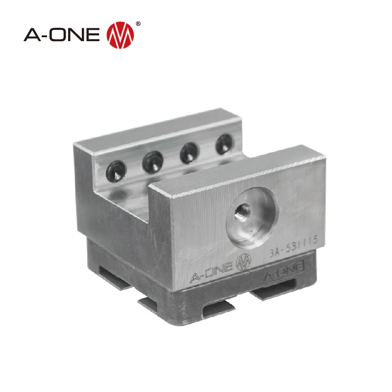 A-ONE System 3R EDM Electrode Holder with Chip Hole / Steel Universal Workpiece & Electrode Holder / Uniholder