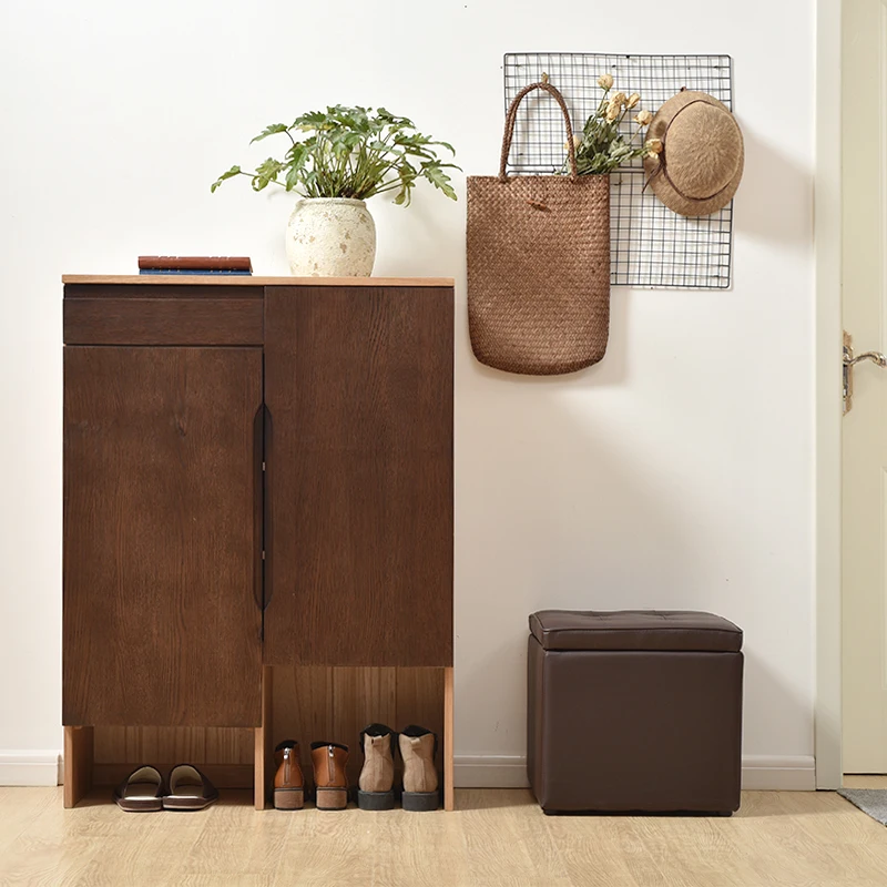 
Custom Seat square faux leather folding storage ottoman stool 