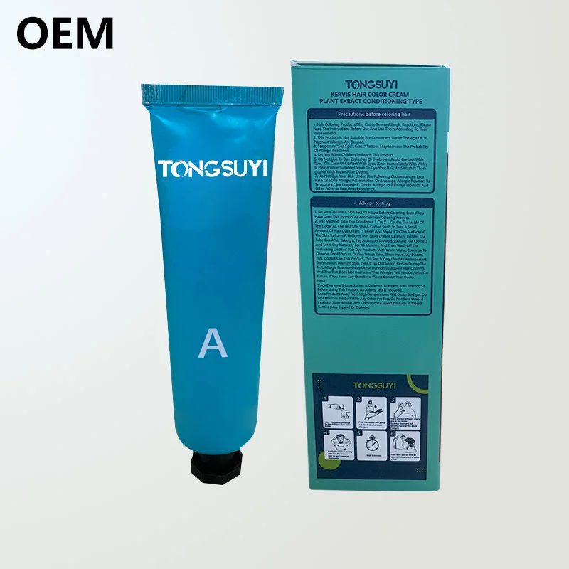 Plant based hair dye cream hair coloring product primarily made from natural plant extracts Compared to traditional chemic