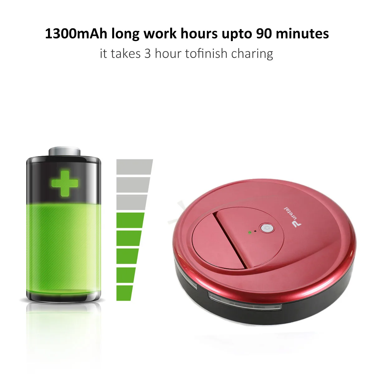 Умный вакуумный робот-помощник для уборки дома робот-пылесос с батарейным управлением