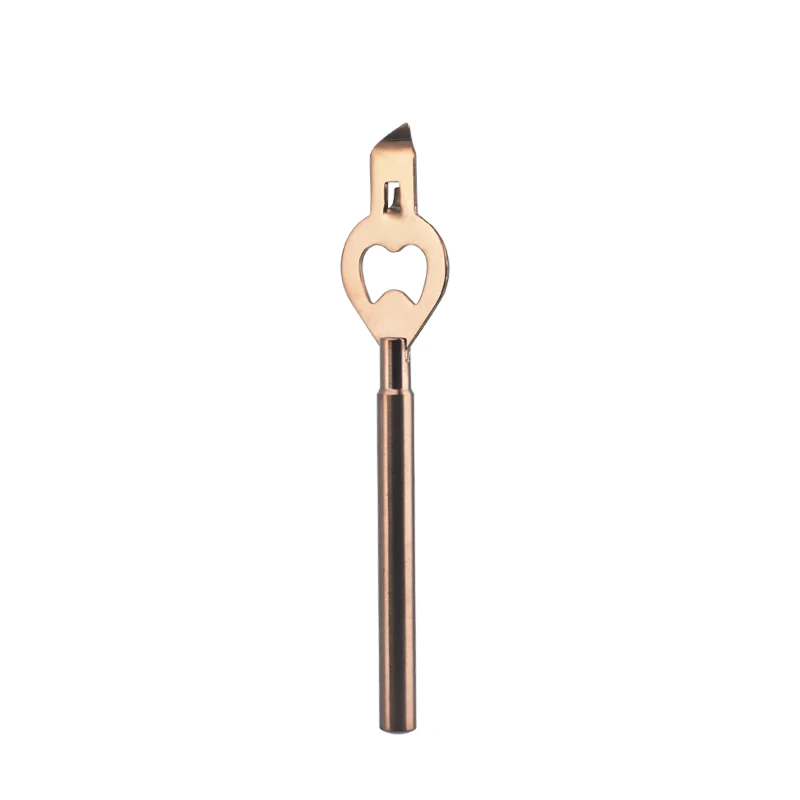 Factory Direct Customised Gold Multifunctional Safety Stainless Steel Beer Easy Manual Can Bottle Opener