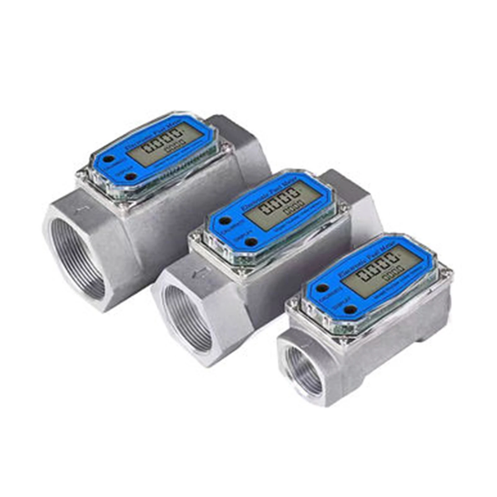 Electronic Fuel Meter Digital Turbine Flow Meters with High Precision for Diesel,Gasoline,Fuel Oil,Water