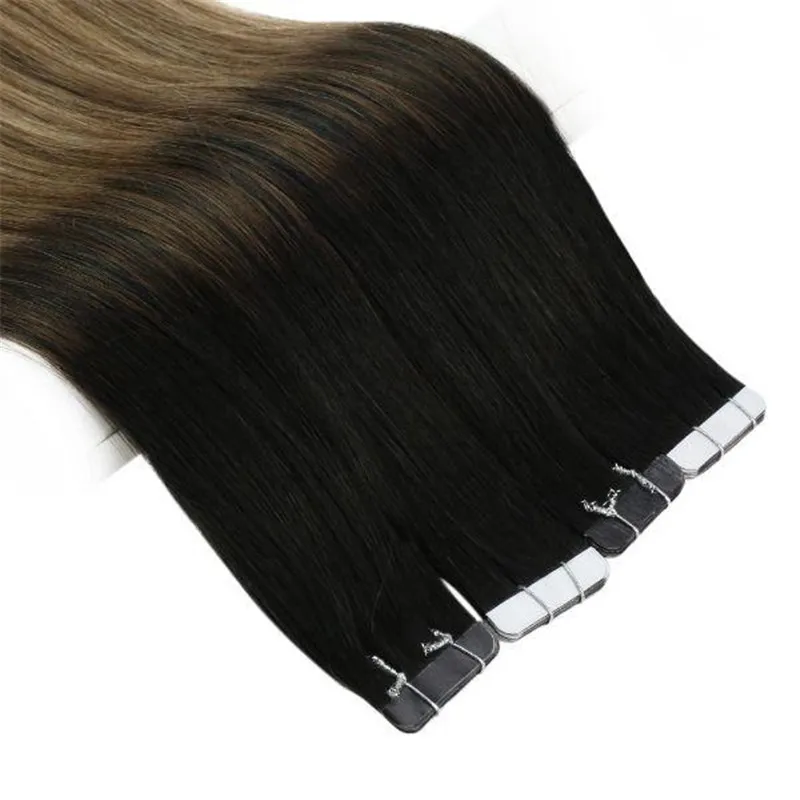 Высококачественная лента для наращивания волос с эффектом омбре