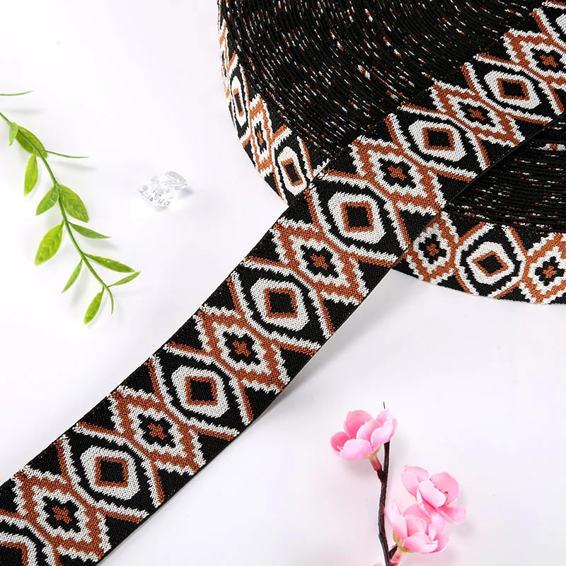 Webbing Manufacturer Jacquard Elastic Webbing Brief Custom Jacquard Elastic band for dressing