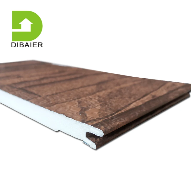 Уличные декоративные настенные панели из искусственной кожи по лучшей цене, 16 мм, полиуретан, 40 кг/м3, оцинкованная сталь, легкий вес, современный, 50 кг/м3, неметаллический