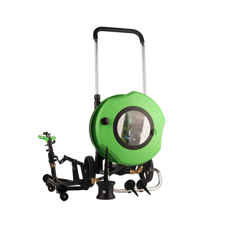 Second Generation 20m Portable Sprinkler Water Irrigation Cart Garden Watering Hose Reel Cart With Wheel