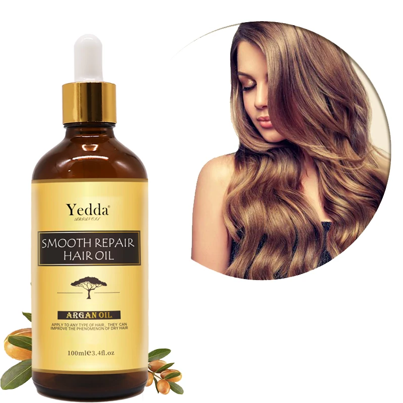 Private label wholesale hair straightening oil guangzhou l&y Organic Argan hair Oil bulk aceite de argn al por mayor