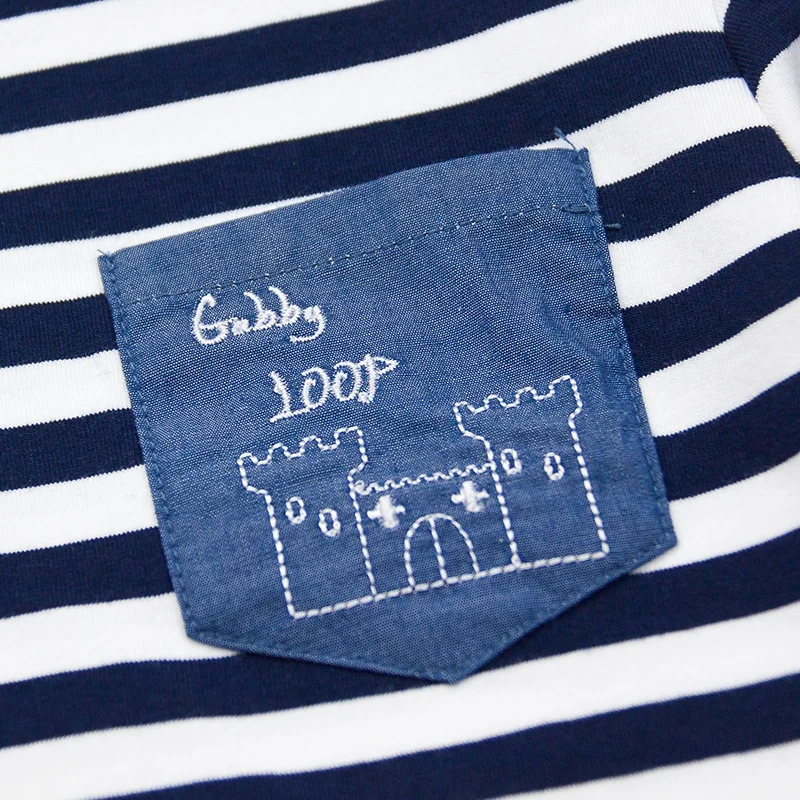 2020 футболка для мальчиков, короткие красивые детские футболки с круглым вырезом и длинными рукавами в полоску на заказ