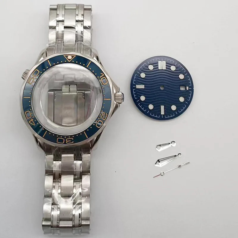 316 Stainless Steel 40MM Case, Dial, Hands Combination Accessories Set Compatible With 2813 and 8215 Movements