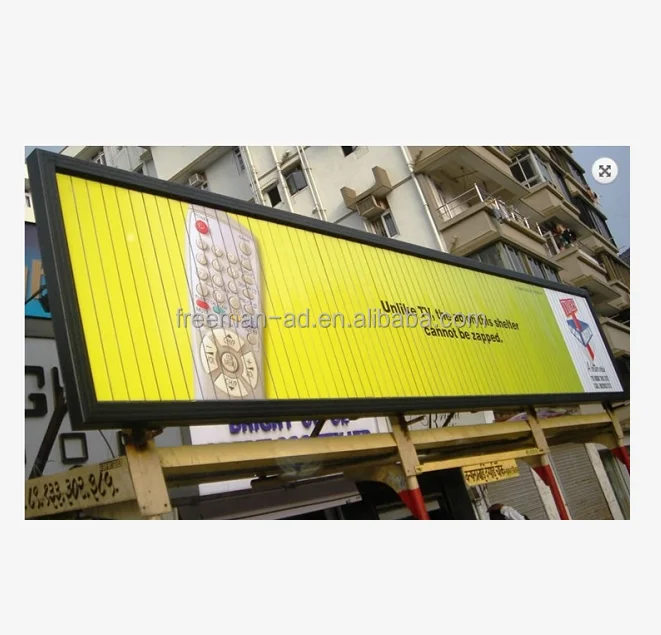 outdoor billboard advertising equipment aluminium rotating tri-vision advertising billboard
