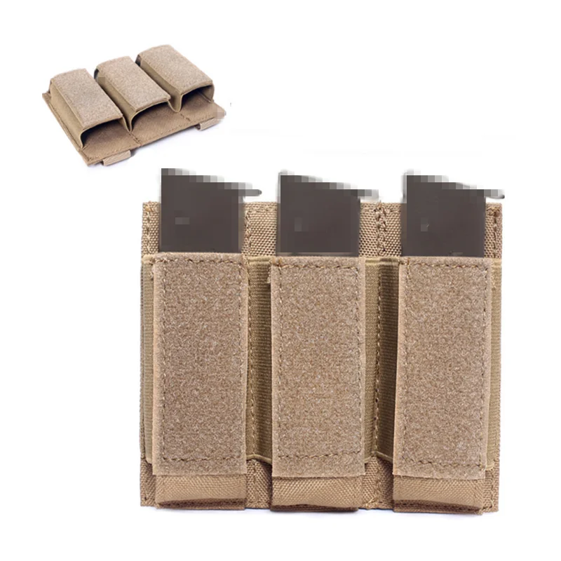 Тройной мешочек тактический магазин Molle Pouch для калибра 9 мм/.40 10 мм 45ACP S & W M P Sig P365 P365XL 226/229 Springfield