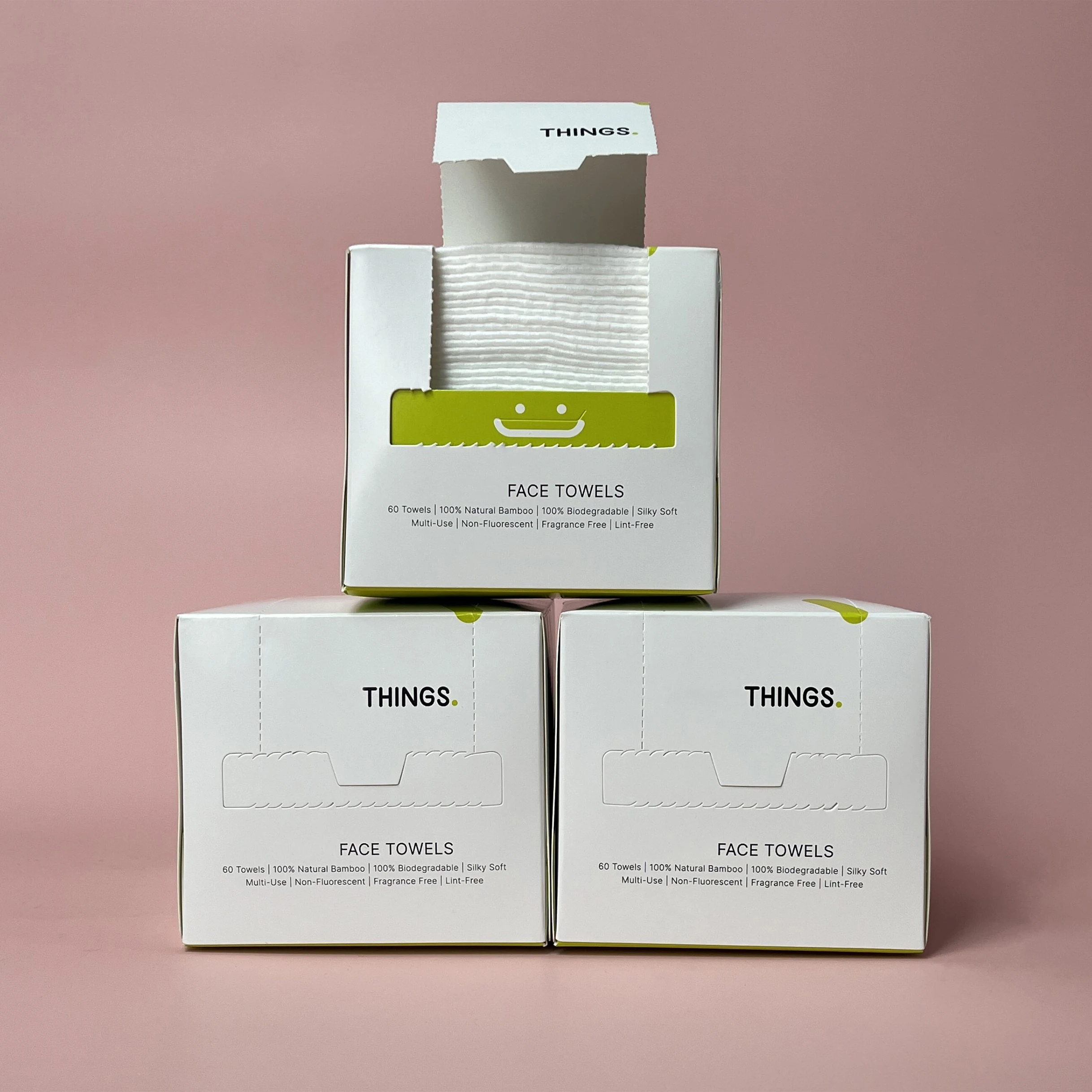 Clean Skin Club Makeup Remover Dry Wipes Facial Wash Cloth Disposable Face Towel