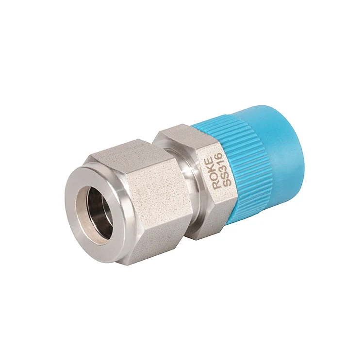Stainless Steel Double dual Ferrules Metric Tube 2mm to 38mm Male Thread Thermocouple Connectors adapter