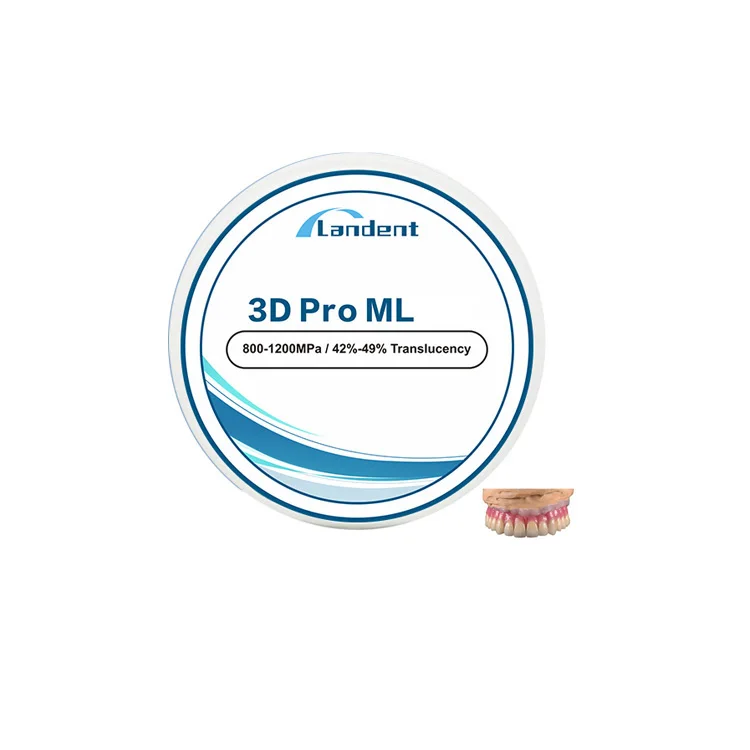 Landent Zirconia Blocks Dental Ceramic Zirconia White Disc 98mm For Cad Cam Digital Lab zirconia dental