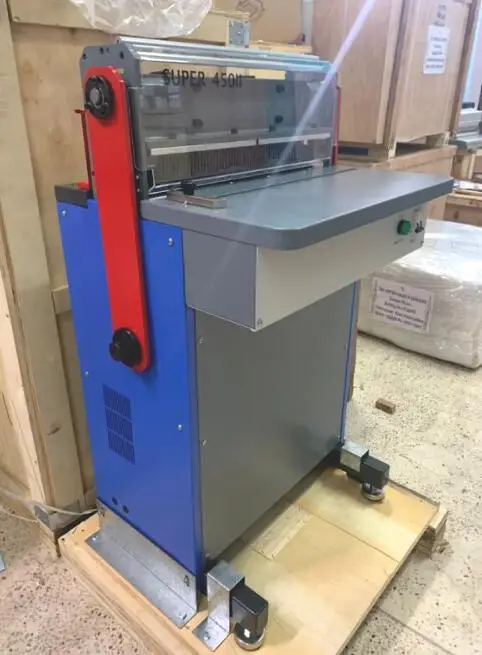 Super 450 A3,A4,A5,A6 Double Wire/Plastic Comb/Spiral Coil Calendar Punching And Binding Machine